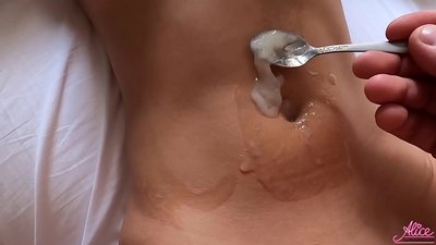 Jero Blowjob lan Hasrat Seks Close-up - Dipangan Sperma